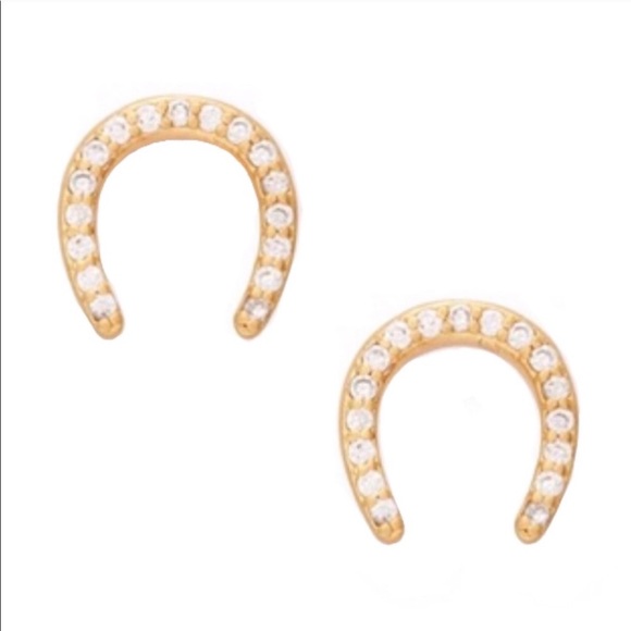 kate spade Jewelry - NEW KATE SPADE ♠️ WILD ONES HORSESHOE PAVE STUDS